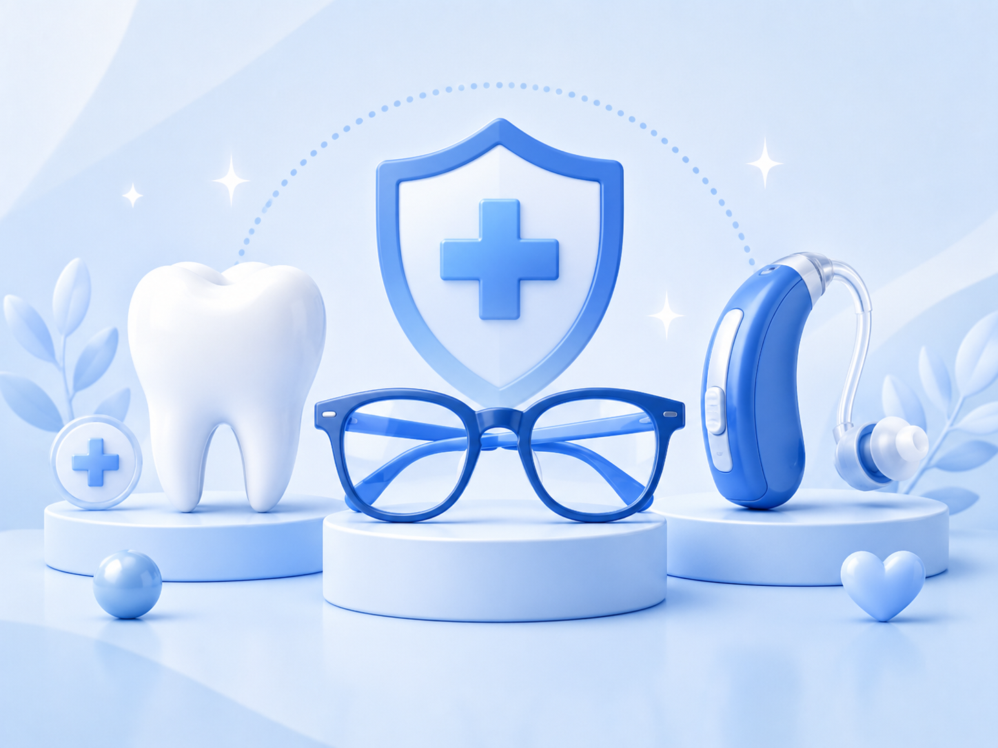 Dental, vision and hearing coverage